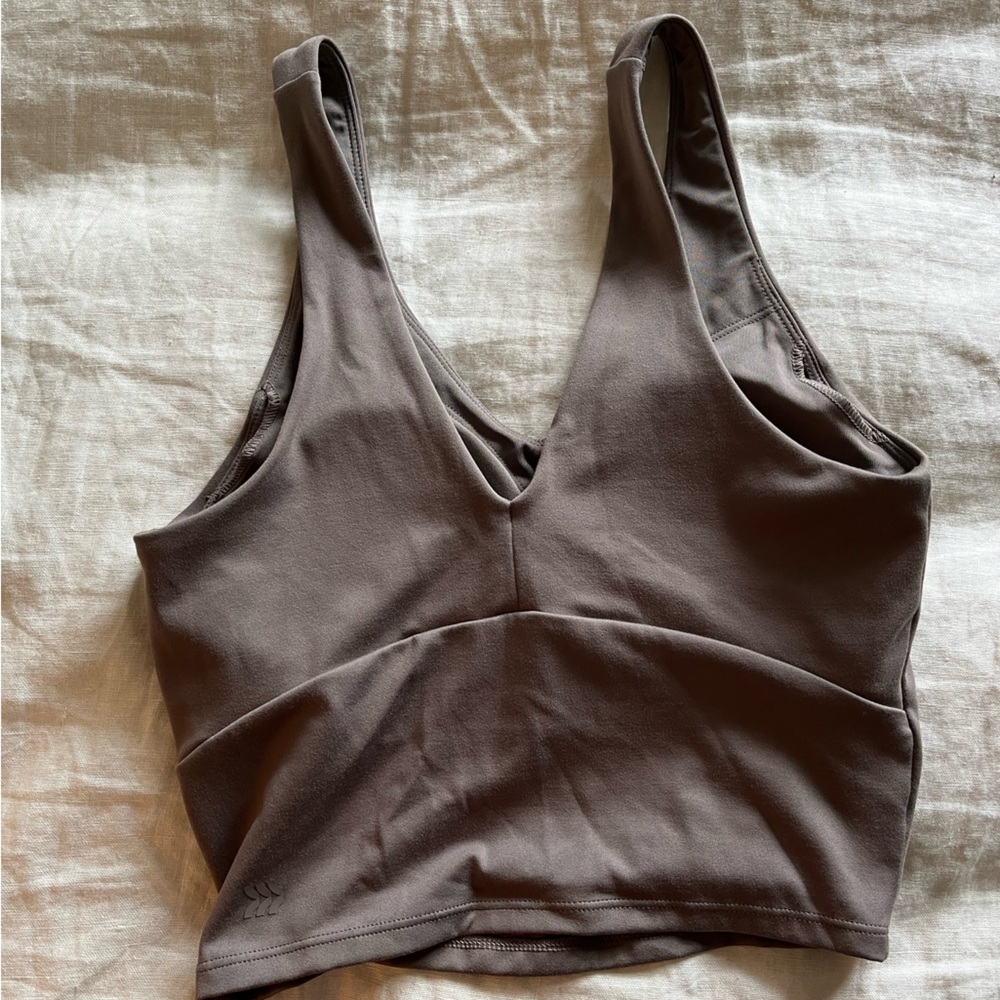 Athletic Crop Tank Brown Neutral A New Day - Picture 2 of 3